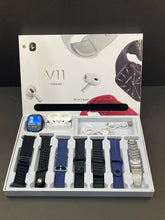 V11 SMART WATCH WITH AIRBUDS AND 7 STRAPS (HIGH QUALITY) ⭐