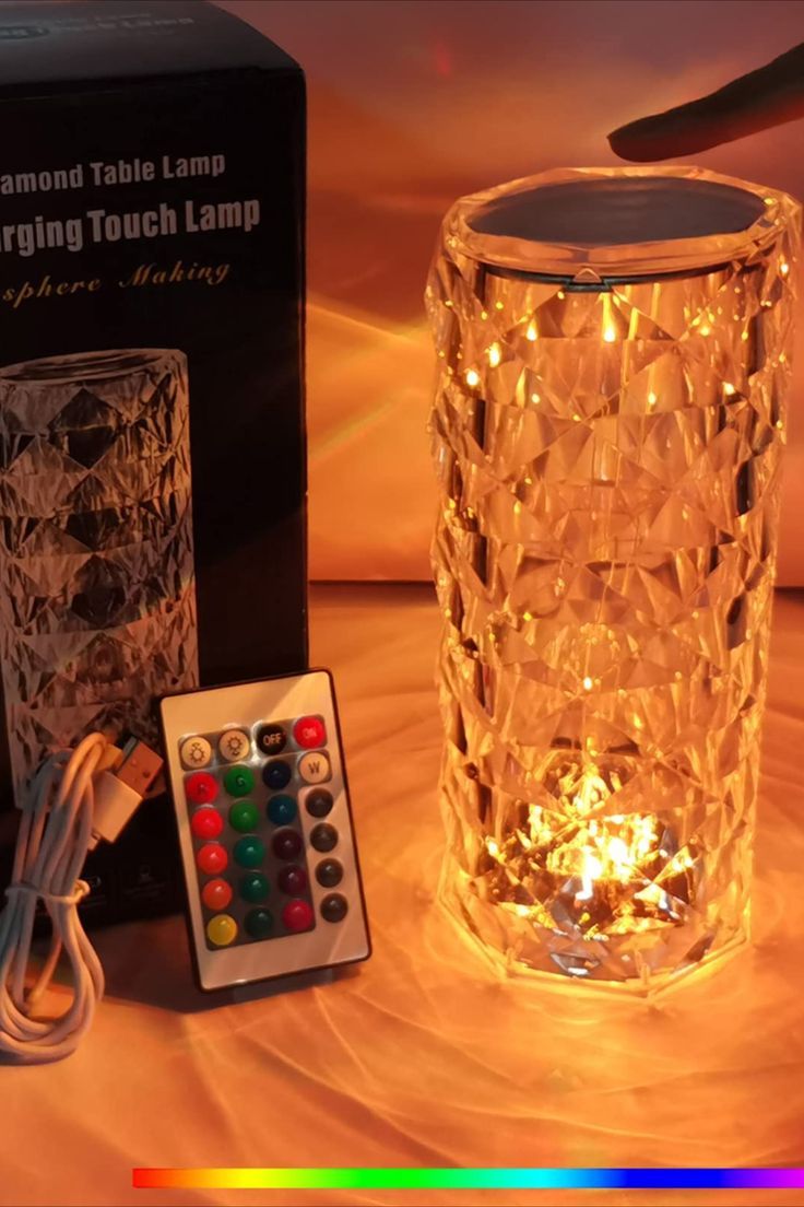 LED Crystal Diamond Table Lamp - Elegant Lighting for Your Home Decor