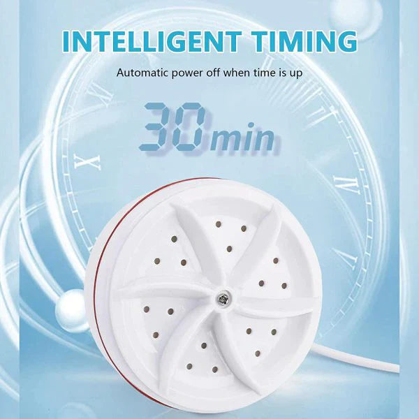 Mini Washing Machine Dish Washer Portable Ultrasonic Turbine Washer