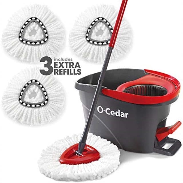 Rotating Head Orange Mop - Effortless Cleaning with 360-Degree Rotation"